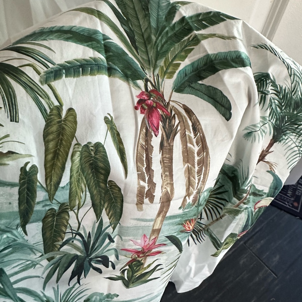 J. McLaughlin White and Green Tropical Dress - Picture 5 of 5